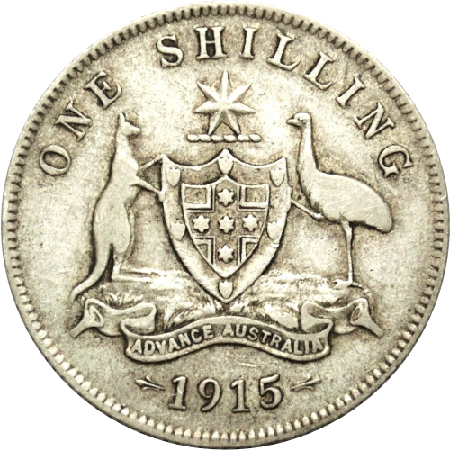 Rare 1915 Australian Shilling